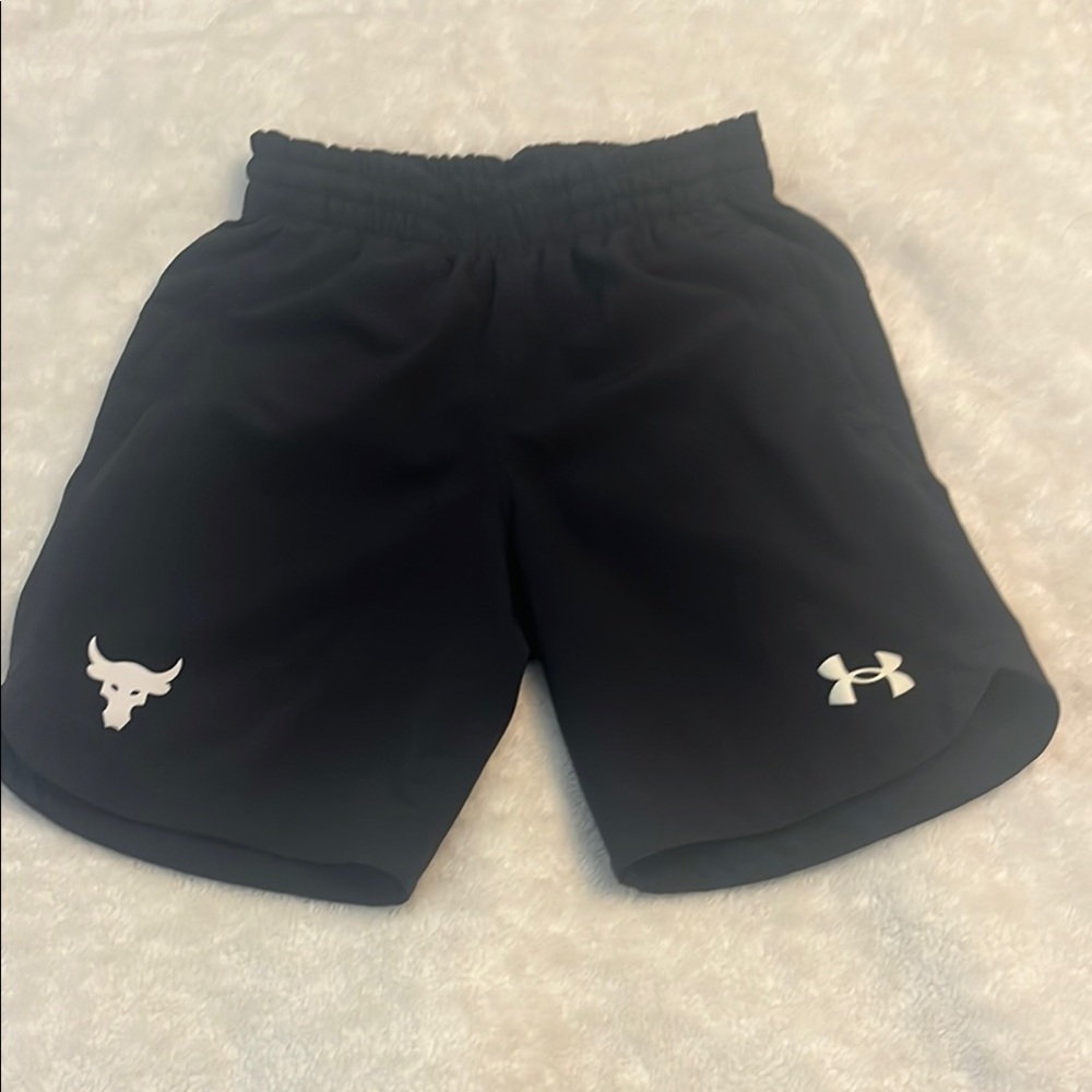 Under Armour Black Athletic Boys Shorts